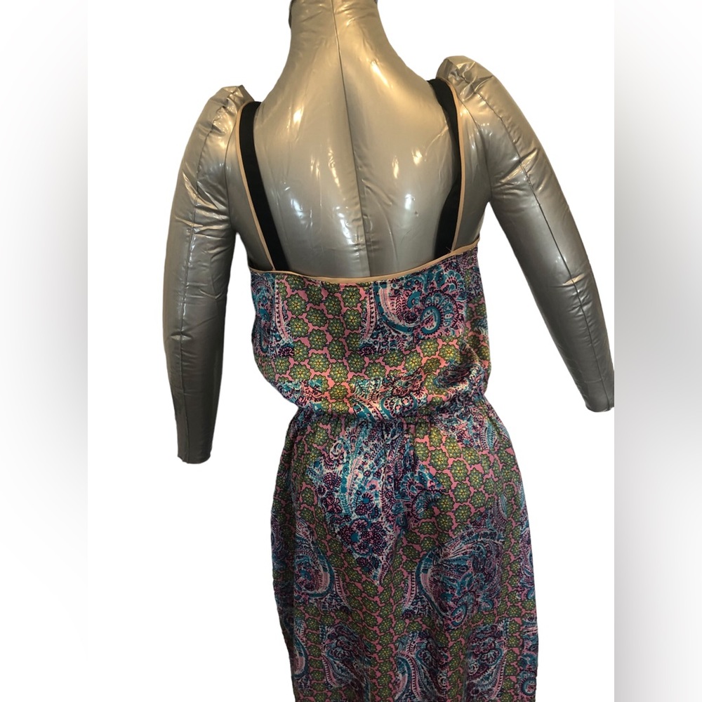Juicy Couture purple patter v-neck tank maxi dress size 4 Women’s - Picture 9 of 13